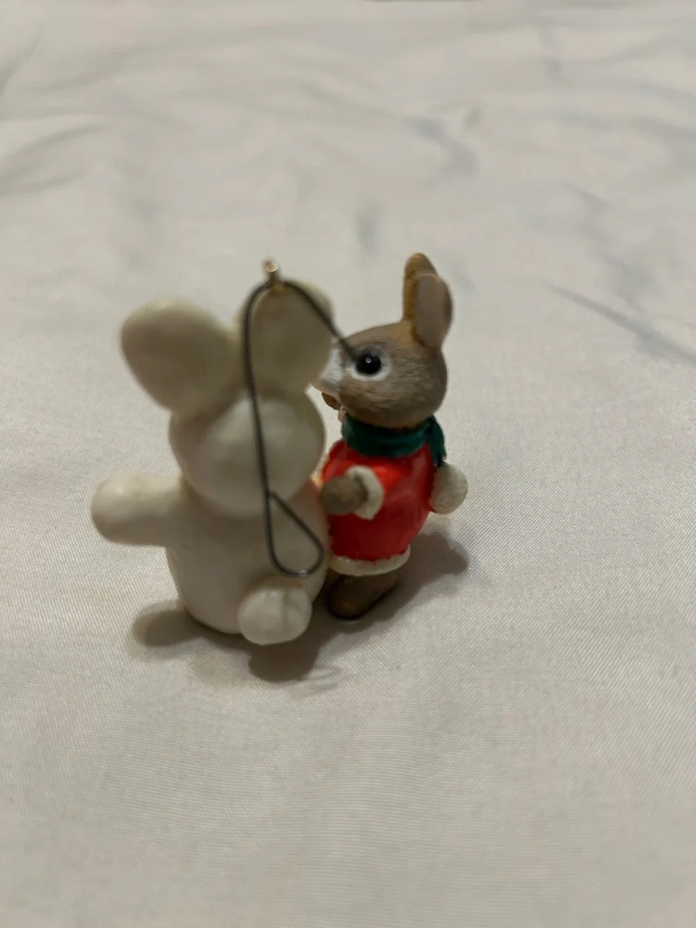 $🔟+$4.99📦💘 Hallmark Christmas bunny snowman ornament